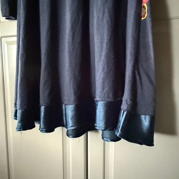 Desigual Women's Y2K Abstract Floral Print L/S A-Line Dress,‎ Navy Green, S - Picture 12 of 12